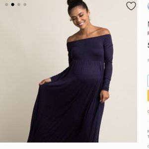 PinkBlush maternity navy maxi dress